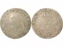 Louis XV - Silver Ecu with Dressed up Bust - 1738 D Lyon