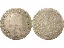 Louis XV - Silver Ecu with Dressed up Bust - 1739 B Rouen