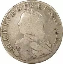 Louis XV - Silver Ecu with Dressed up Bust - 1739 B Rouen