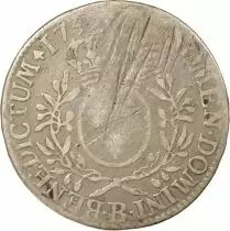 Louis XV - Silver Ecu with Dressed up Bust - 1739 B Rouen