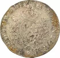 Louis XV - Silver Ecu with Headband - 1759 9 Rennes