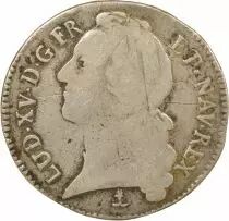 Louis XV - Silver Ecu with Headband - 1764 N Montpellier