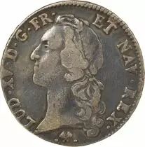 Louis XV - Silver Ecu with Headband - 1768 L Bayonne