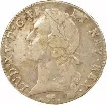 Louis XV - Silver Ecu with Headband - 1768 L Bayonne