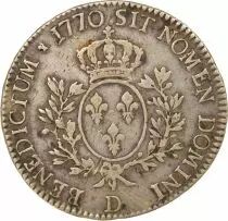 Louis XV - Silver Ecu with Headband - 1770 D Lyon