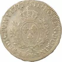 Louis XV - Silver Ecu with Old Head - 1772 N Montpellier