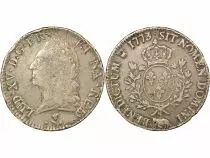 Louis XV - Silver Ecu with Old Head - 1773 Pau