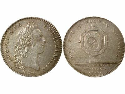Louis XV - Silver Token, Royal Counselors & Notaries - 1720 (1756)