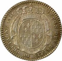 Louis XV - Silver Token, States of Britanny - 1746 Rennes