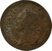 Louis XVI - 1/2 Sol, with Shield - 1785 K Bordeaux