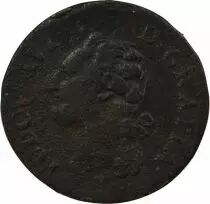 Louis XVI - 1/2 Sol, with Shield - 1785 T Nantes