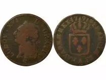 Louis XVI - 1/2 Sol, with Shield - 1791 A Paris