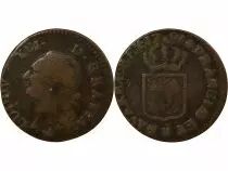 Louis XVI - 1/2 Sol, with Shield - 1791 B Rouen