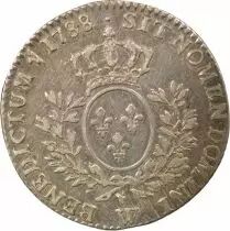 Louis XVI - 1/5 Silver Ecu, with Dressed up Bust - 1788 W Lille