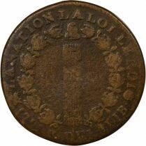 Louis XVI - 12 Deniers with Fasces - 1791 B Rouen