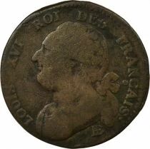 Louis XVI - 12 Deniers with Fasces - 1792 BB Strasbourg