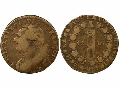 Louis XVI - 12 Deniers with Fasces - 1792 I Limoges