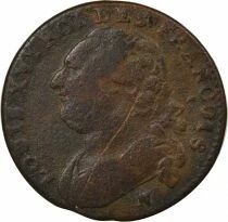 Louis XVI - 12 Deniers with Fasces - 1792 N Montpellier