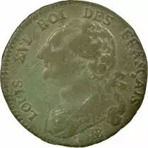Louis XVI - 12 Deniers with Fasces, Type \ Fran&ccedil;ais\  - 1792 BB Strasbourg