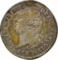 Louis XVI - 15 Silver Sols, with Genius - 1791 A Paris