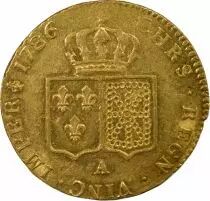 Louis XVI - Double Gold Louis, Bare Head - 1786 A Paris