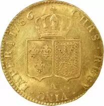 Louis XVI - Double Gold Louis, Bare Head - 1786 A Paris