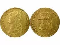 Louis XVI - Double Gold Louis, Bare Head - 1786 N Montpellier