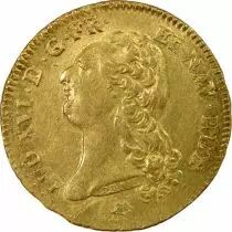 Louis XVI - Double Gold Louis, Bare Head - 1786 N Montpellier