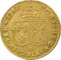 Louis XVI - Gold Louis, with Bare Head - 1786 B Rouen