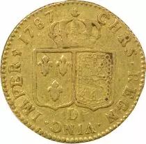 Louis XVI - Gold Louis, with Bare Head - 1787 D Lyon
