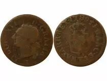 Louis XVI - Liard, with Shield- 1789 T Nantes
