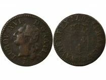 Louis XVI - Liard with Shield - 1785 T Nantes