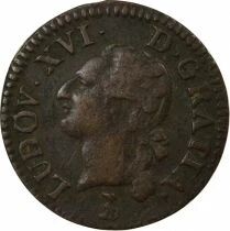 Louis XVI - Liard with Shield - 1785 T Nantes