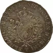 Louis XVI - Silver Ecu, dressed up Bust - 1777 T Nantes