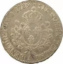 Louis XVI - Silver Ecu, with Dressed up Bust - 1789 A Paris