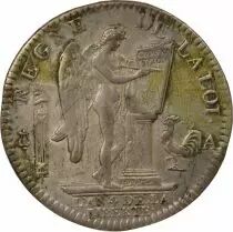 Louis XVI - Silver Ecu, with Genius - 1792 A Paris