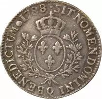Louis XVI - Silver Ecu, with Olive Branches - 1788 Q Perpignan