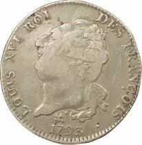 Louis XVI - Silver Ecu of 6 Livres, Constitution - 1793 L Bayonne