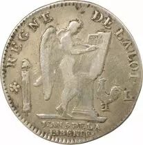 Louis XVI - Silver Ecu of 6 Livres, Constitution - 1793 L Bayonne