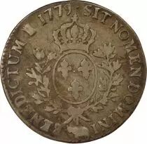 Louis XVI - Silver Ecu of Bearn with Olive Branches - 1779 Pau
