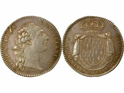 Louis XVI - Silver Token, States of Britanny - 1776 Rennes