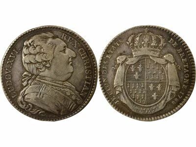 Louis XVI - Silver Token, States of Britanny - 1788 Rennes