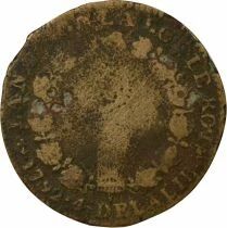 Louis XVI, Constitution - 12 Deniers, with Fasces - 1792 H La Rochelle