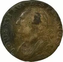 Louis XVI, Constitution - 12 Deniers with Fasces - 1792 T Nantes