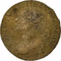 Louis XVI, Constitution - 12 Deniers with Fasces - 1792 T Nantes