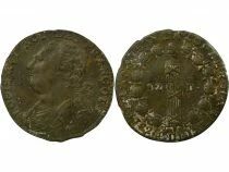 Louis XVI, Constitution - 12 Deniers with Fasces - 1792 T Nantes