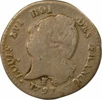 Louis XVI, Constitution - 15 Sols Ecu, with Genius - 1791 I Limoges