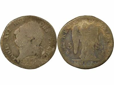 Louis XVI, Constitution - 15 Sols Ecu, with Genius - 1791 I Limoges