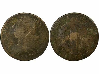 Louis XVI, Constitution - 2 Sols with Fasces - 1791 � Paris Barnabites