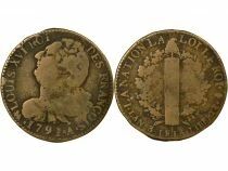 Louis XVI, Constitution - 2 Sols with Fasces - 1791 &Aring; Paris Barnabites